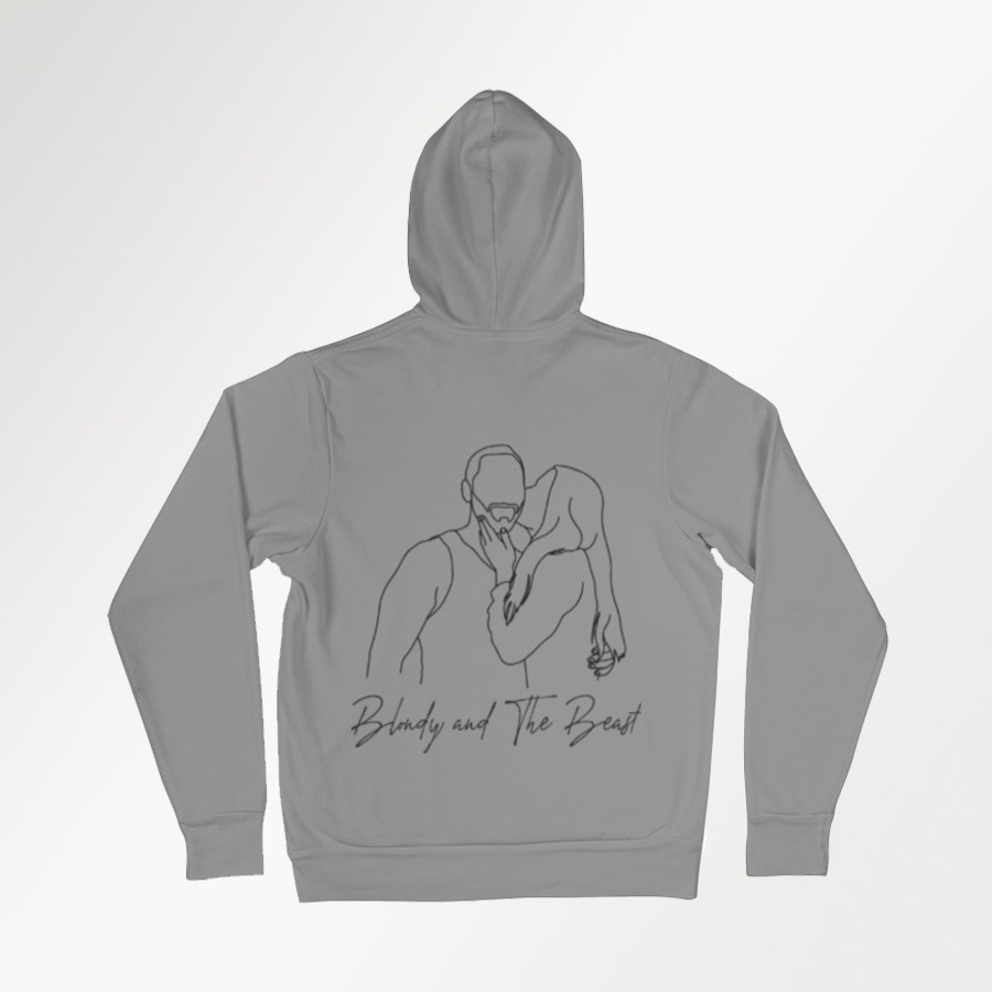 Bedrukking met fijne lijnen op hoody