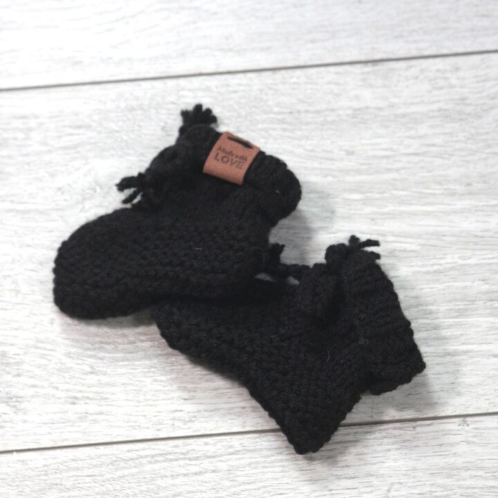 Handgemaakte Wollen Sokjes│ Zwart │ Merino wol
