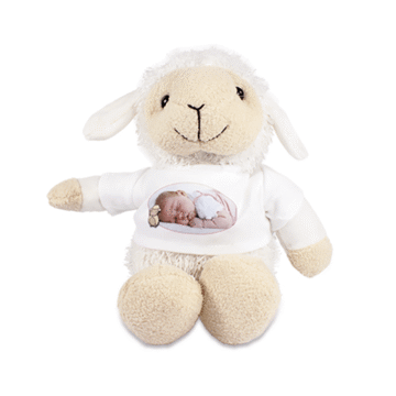 Knuffel met shirt te bedrukken-schaap