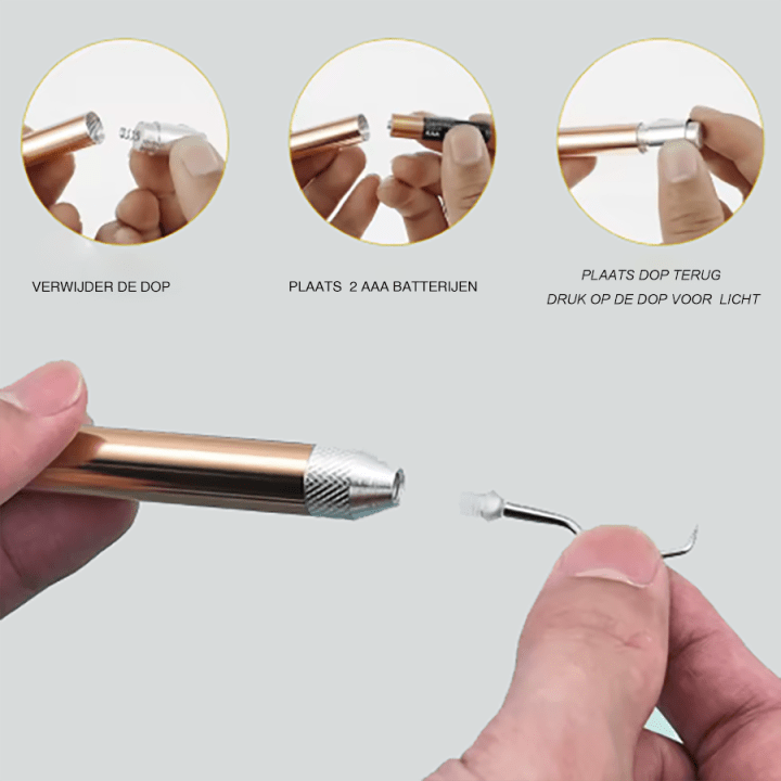 Vinyl wied-gereedschap met Led - Afbeelding 2
