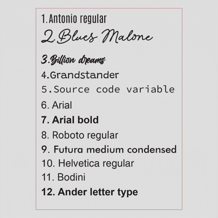 Bedrukken van Kleding met logo of tekst│Letters Fonts die standaard beschikbaar zijn