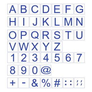 Plakletters & Cijfers 30 mm