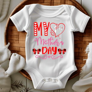 bedrukte romper thema moederdag