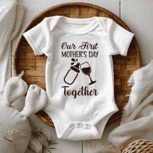 bedrukte romper thema moederdag