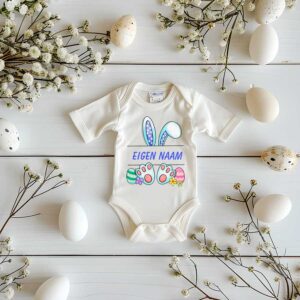 bedrukte romper thema pasen