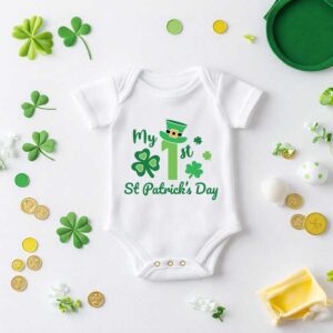 Bedrukte romper thema St. Patricks day