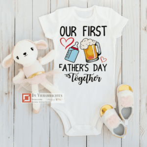 bedrukte romper vaderdag thema