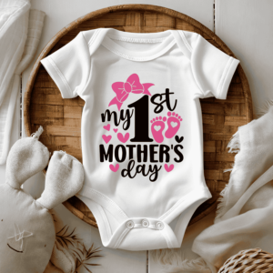 bedrukte romper thema moederdag