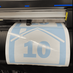 Huisnummer sticker