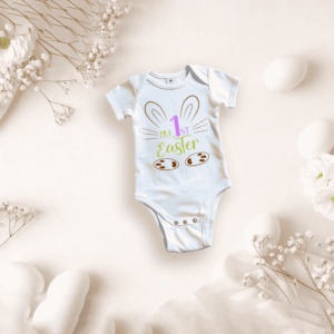 bedrukte romper thema pasen