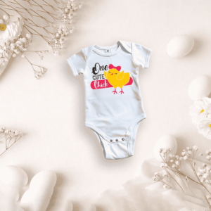 bedrukte romper thema pasen