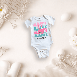 bedrukte romper thema pasen