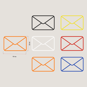 envelope brievenbus sticker