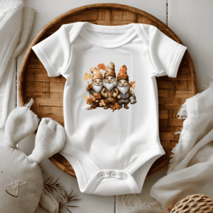 Bedrukte romper thema herfst