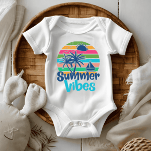 Bedrukte romper thema zomer