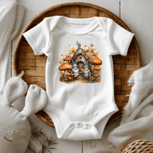 Bedrukte romper thema herfst