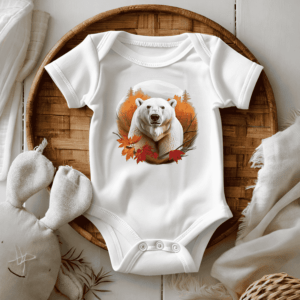 Bedrukte romper thema herfst