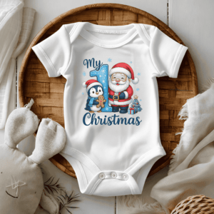 Bedrukte romper thema kerstmis