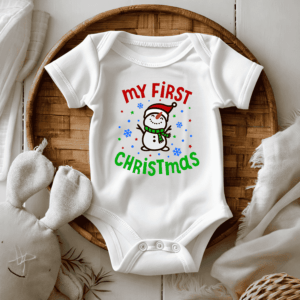 Bedrukte romper thema kerstmis