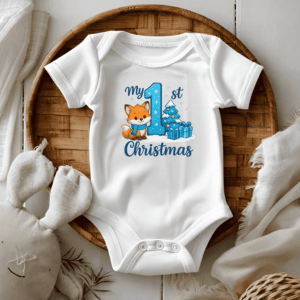 Bedrukte romper thema kerstmis