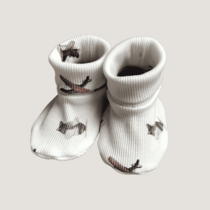 Tricot slofjes airplane printe