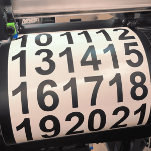 Plakletters Cijfers snijden Graphtec CE7000